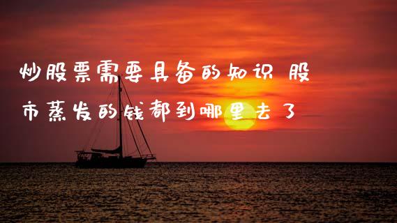 炒股票需要具备的知识 股市蒸发的钱都到哪里去了