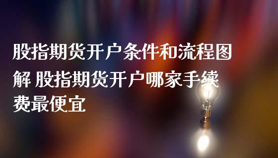 股指期货开户条件和流程图解 股指期货开户哪家手续费最便宜