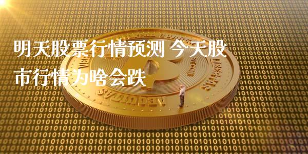 明天股票行情预测 今天股市行情为啥会跌