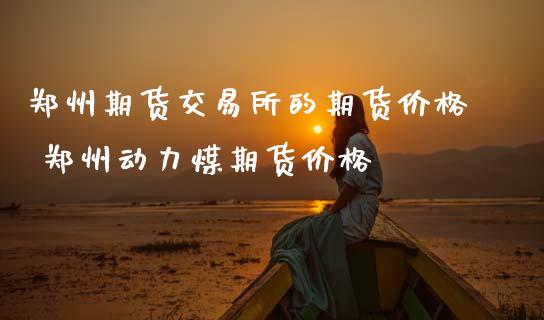 郑州期货交易所的期货价格 郑州动力煤期货价格