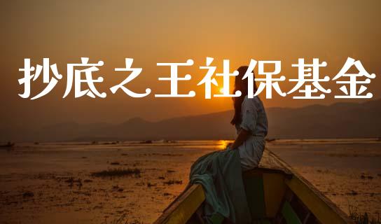 抄底之王社保基金