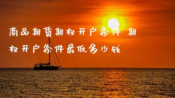 商品期货期权开户条件 期权开户条件最低多少钱