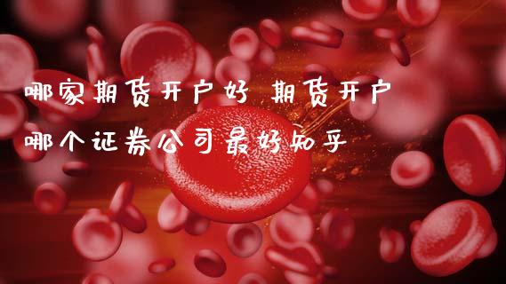 哪家期货开户好 期货开户哪个证券公司好