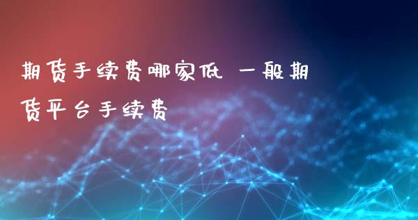 期货手续费哪家低 一般期货平台手续费