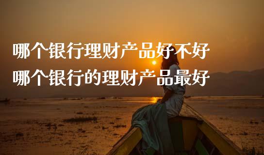 哪个银行理财产品好不好 哪个银行的理财产品最好