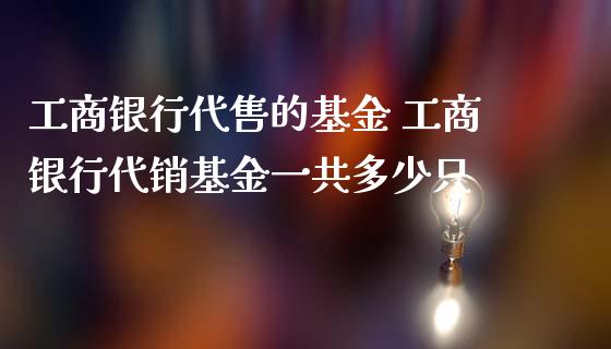 工商银行代售的基金 工商银行代销基金一共多少只