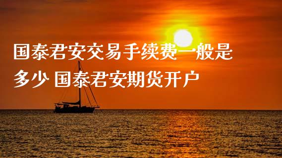 交易手续费一般是多少 期货开户