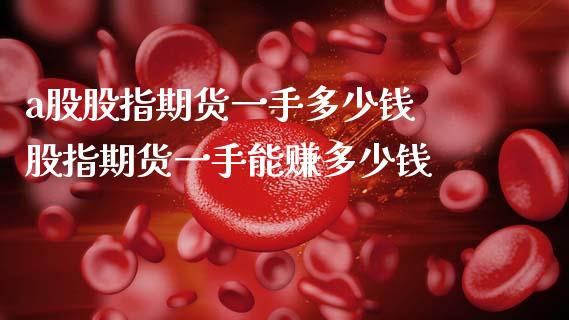 a股股指期货一手多少钱 股指期货一手能赚多少钱