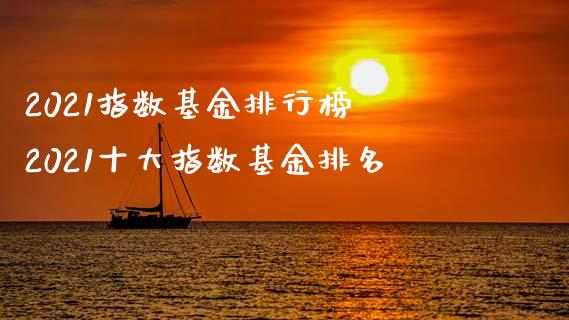 2021指数基金排行榜 2021十大指数基金排名