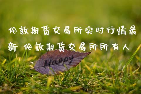 伦敦期货交易所实时行情最新 伦敦期货交易所所有人