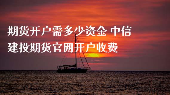 期货开户需多少资金 中信建投期货开户收费