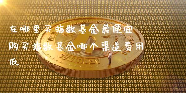 在哪里买指数基金最便宜 购买指数基金哪个渠道费用低