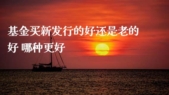 基金买新发行的好还是老的好 哪种更好