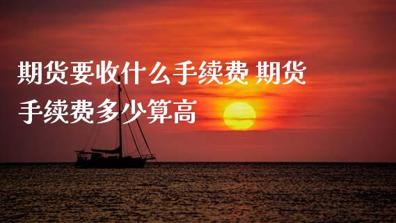 期货要收什么手续费 期货手续费多少算高
