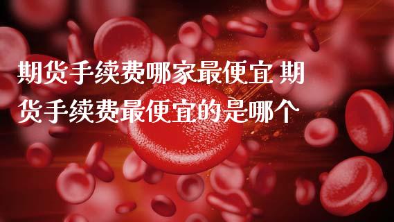 期货手续费哪家最便宜 期货手续费最便宜的是哪个
