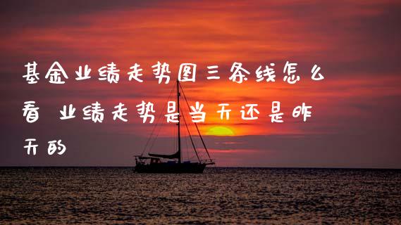基金业绩走势图三条线怎么看 业绩走势是当天还是昨天的