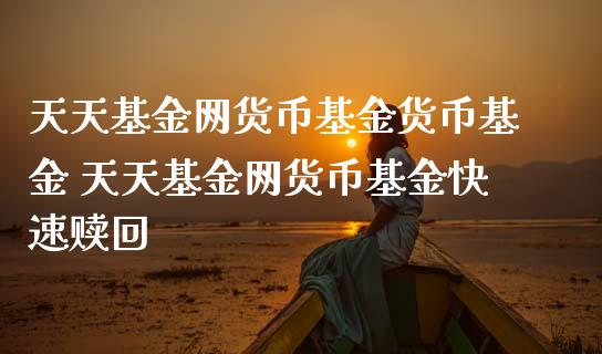 天天基金网货币基金货币基金 天天基金网货币基金快速赎回