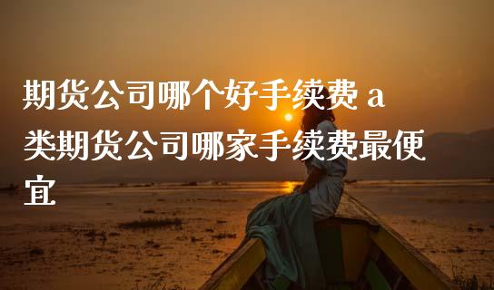 期货公司哪个好手续费 a类期货公司哪家手续费最便宜