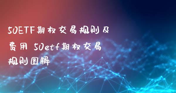 50ETF期权交易规则及费用 50etf期权交易规则图解