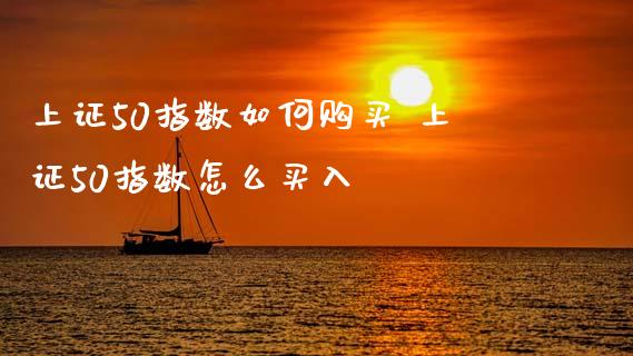 上证50指数如何购买 上证50指数怎么买入
