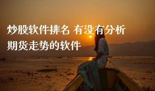 炒股软件排名 有没有分析期货走势的软件