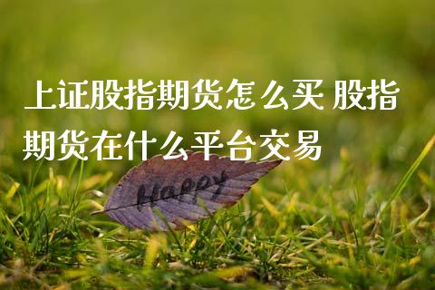 上证股指期货怎么买 股指期货在什么平台交易