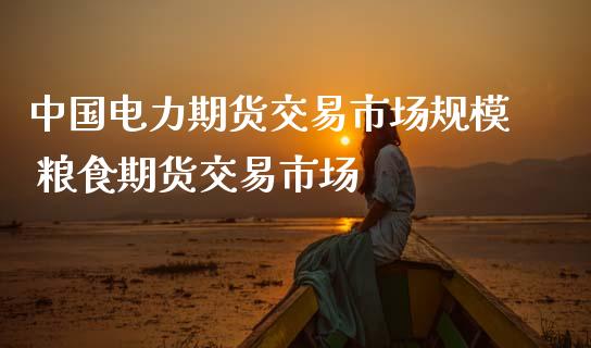 中国电力期货交易市场规模 粮食期货交易市场
