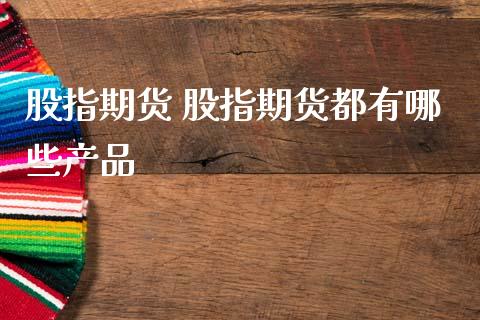 股指期货 股指期货都有哪些产品