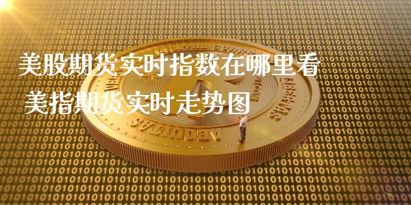 美股期货实时指数在哪里看 美指期货实时走势图