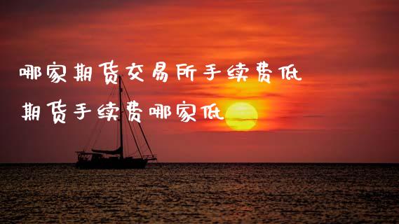 哪家期货交易所手续费低 期货手续费哪家低