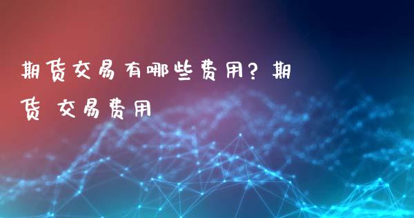 期货交易有哪些费用? 期货 交易费用