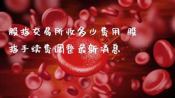 股指交易所收多少费用 股指手续费调整最新消息