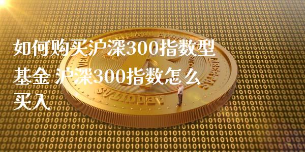 如何购买沪深300指数型基金 沪深300指数怎么买入