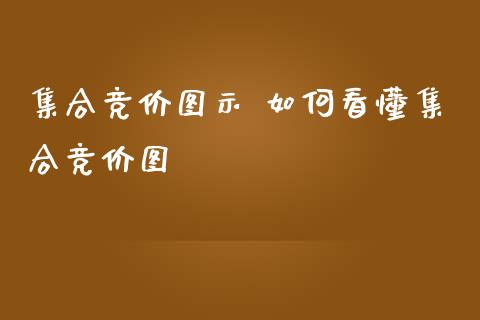 集合竞价图示 如何看懂集合竞价图
