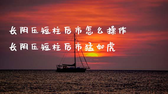 长阴压短柱后市怎么操作 长阴压短柱后市猛如虎