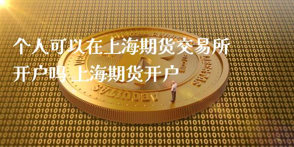 个人可以在上海期货交易所开户吗 上海期货开户
