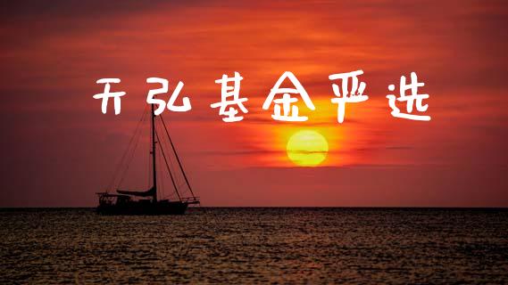 天弘基金严选