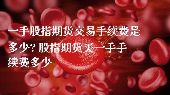 一手股指期货交易手续费是多少? 股指期货买一手手续费多少