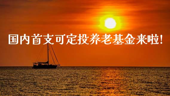 国内首支可定投养老基金来啦!
