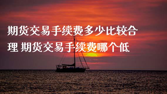 期货交易手续费多少比较合理 期货交易手续费哪个低