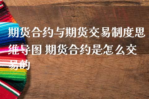 期货合约与期货交易制度思维导图 期货合约是怎么交易的