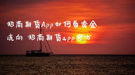 招商期货App如何看资金流向 招商期货app官方