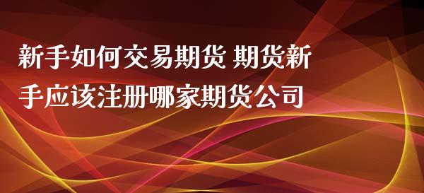新手如何交易期货 期货新手应该注册哪家期货公司