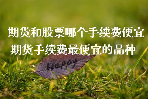 期货和股票哪个手续费便宜 期货手续费最便宜的品种