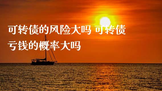 可转债的风险大吗 可转债亏钱的概率大吗