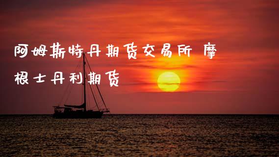 阿姆斯特丹期货交易所 摩根士丹利期货