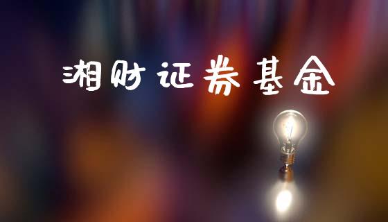 湘财证券基金