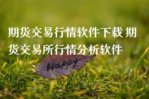 期货交易行情软件下载 期货交易所行情分析软件