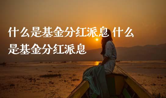 什么是基金分红派息 什么是基金分红派息