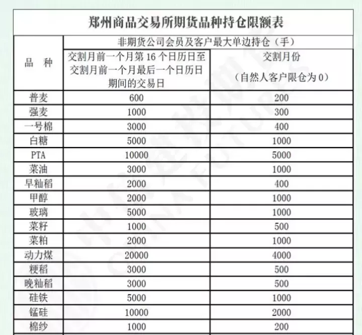 铁矿石期货持仓限额规定(铁矿石期货持仓限额规定是多少)